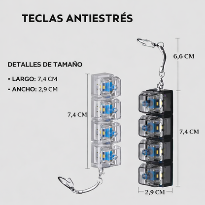 Llavero antiestrés LED
